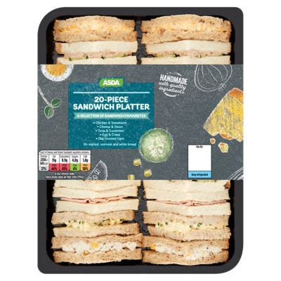 Ocado Kids Crustless <b>Sandwich</b> <b>Platter</b> 24 per pack £13. . Asda sandwich platters